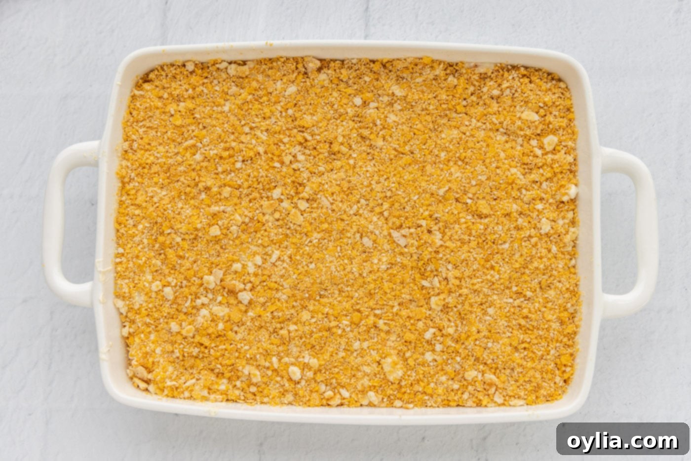 ritz and cornflake topping on funeral potatoes