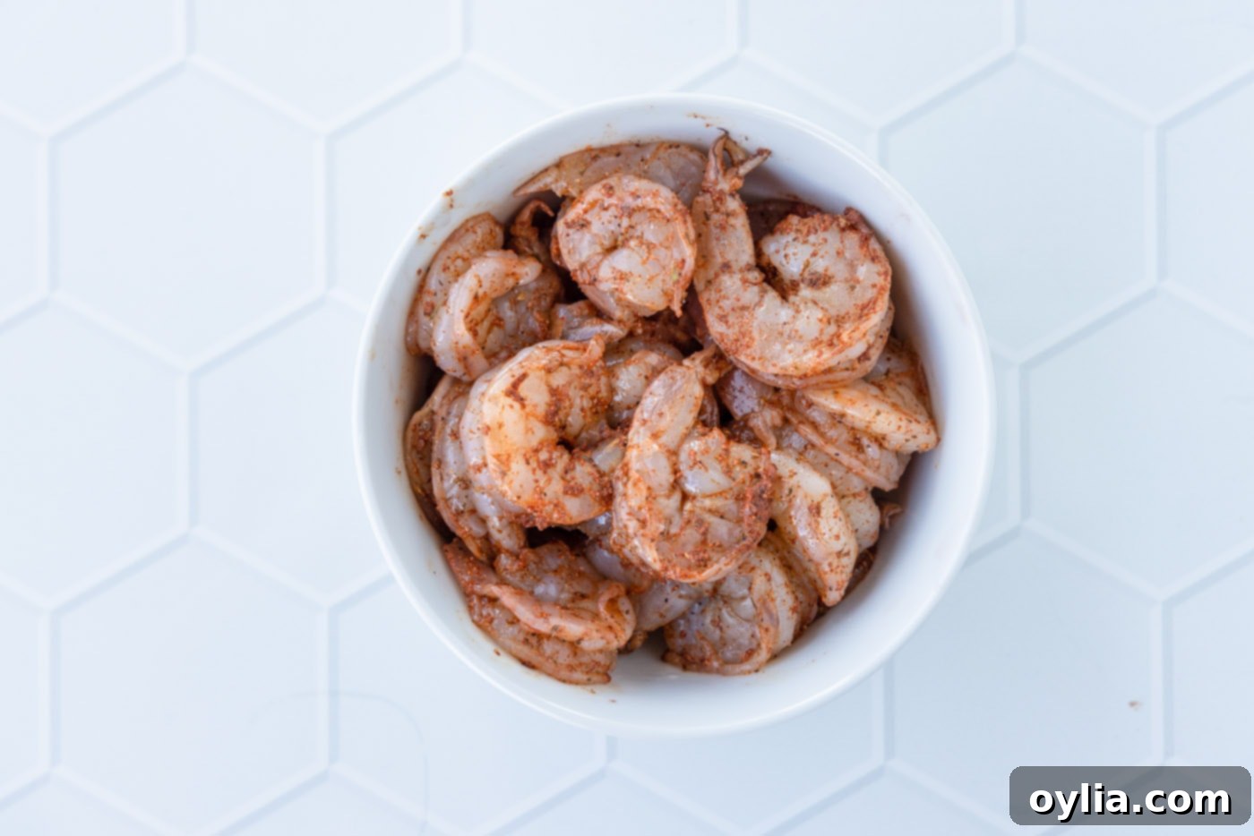 shrimp coated with cajun seasoning