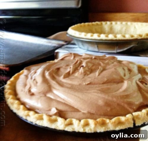 Delicious homemade French Silk Pie