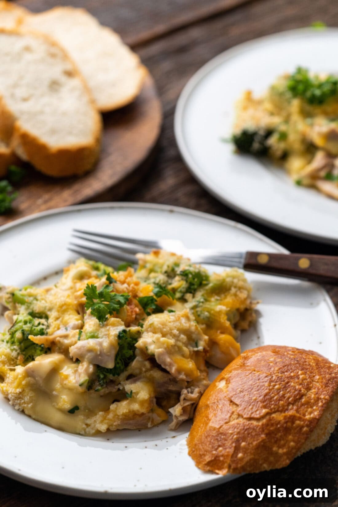 Chicken Divan on a plate
