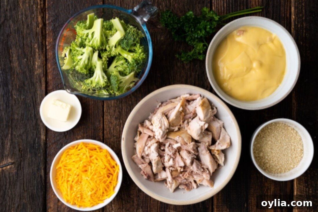 ingredients for Chicken Divan