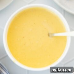 Velvety Hollandaise 9 bowl of Hollandaise Sauce