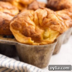 Popovers in a Popover pan, ready to be served or eaten.
