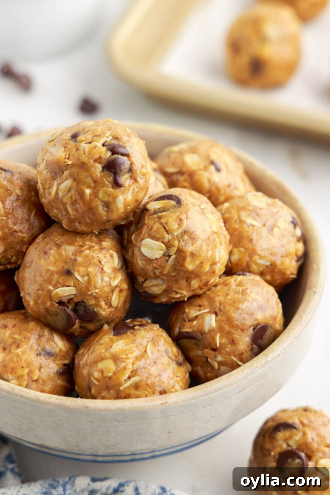 bowl of No Bake Energy Balls