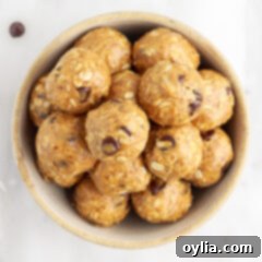 No Bake Energy Balls in a bowl