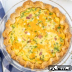 Savory Egg Tart 13 Quiche with golden crust and fluffy filling