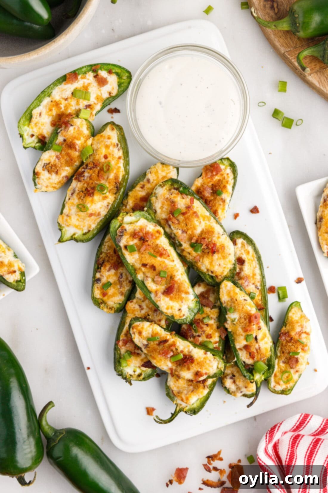 Crispy Air Fryer Jalapeno Poppers 2 Platter of Air Fryer Jalapeno Poppers