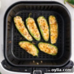 Crispy Air Fryer Jalapeno Poppers 15 Air Fryer basket of Jalapeno Poppers