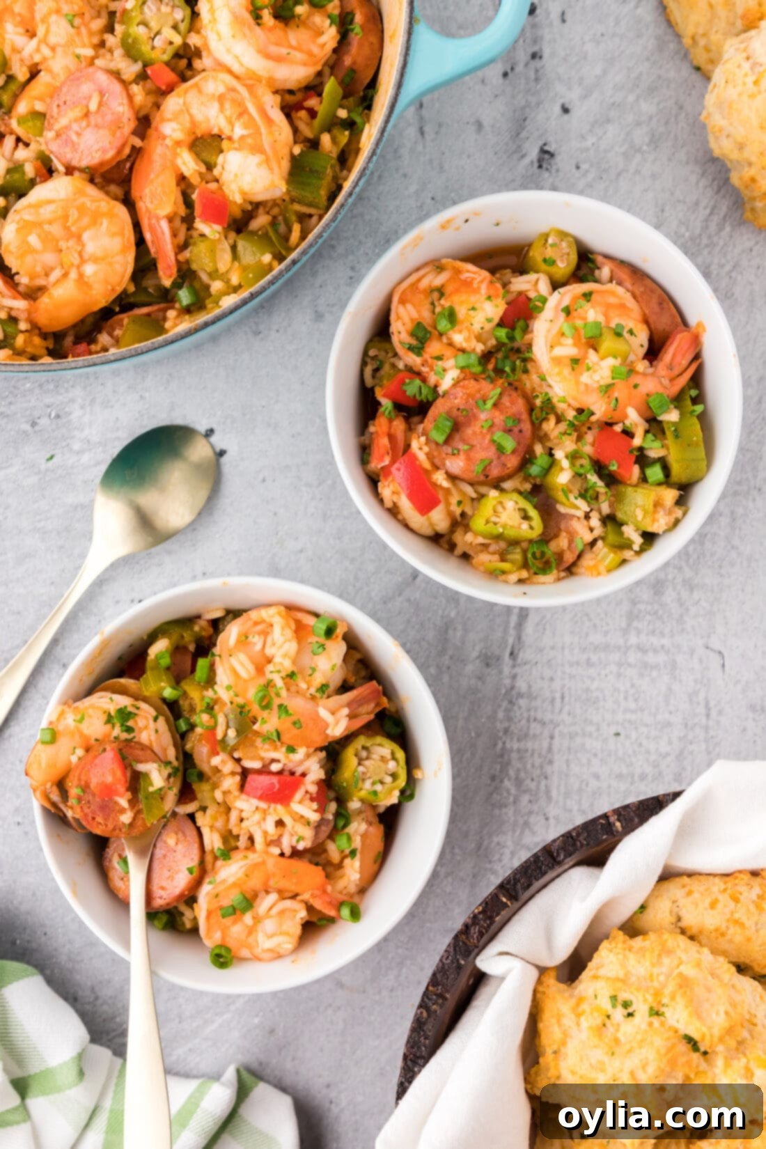Two bowls of Jambalaya
