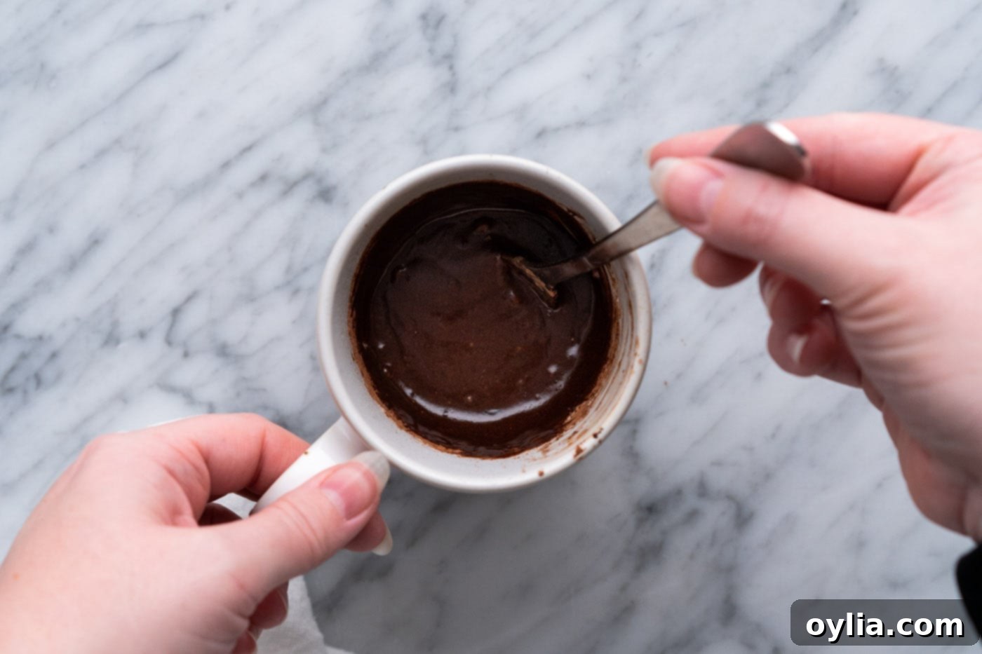 brownie in a mug recipe ingredients
