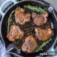 Skillet of Lamb Loin Chops