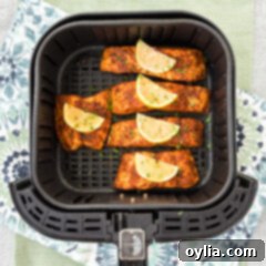 Air Fryer Salmon in an air fryer