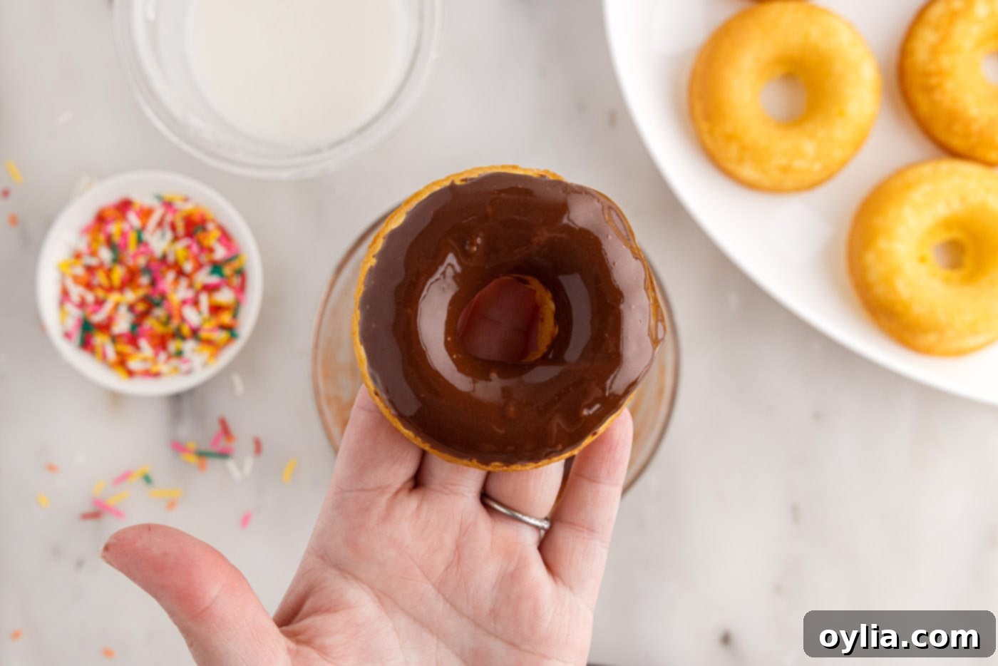 chocolate glazed donut
