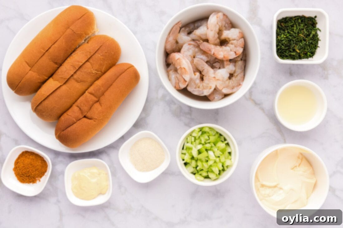 Gourmet Shrimp Roll 4 Ingredients for Shrimp Roll