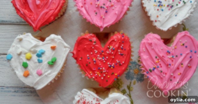heart shaped cupcakes