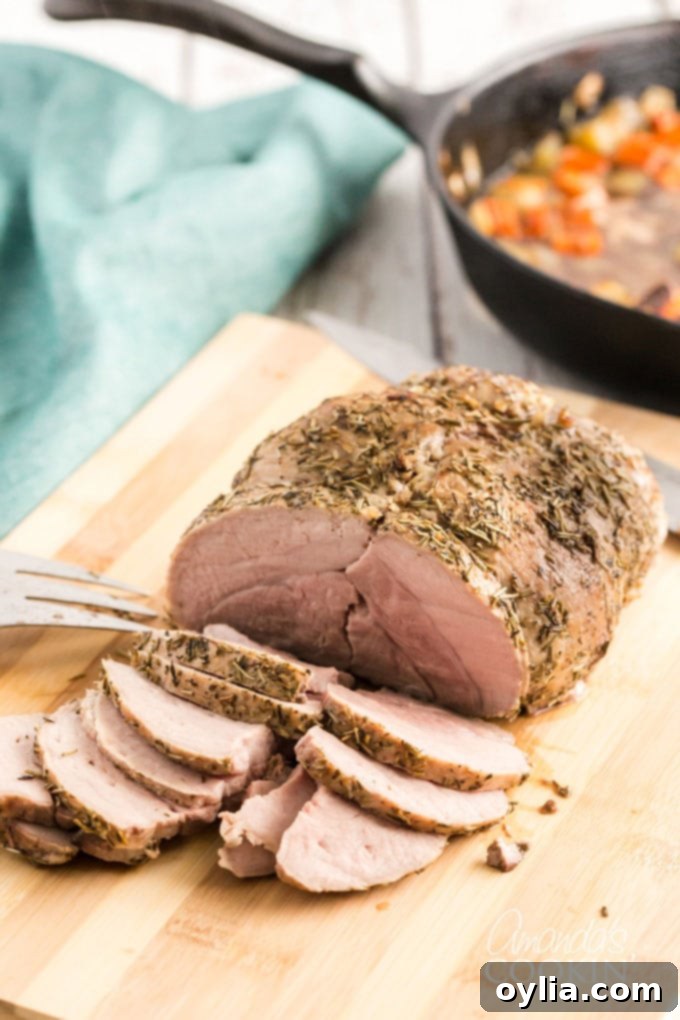 The Ultimate Sirloin Pork Roast Recipe 4 slicing a pork roast