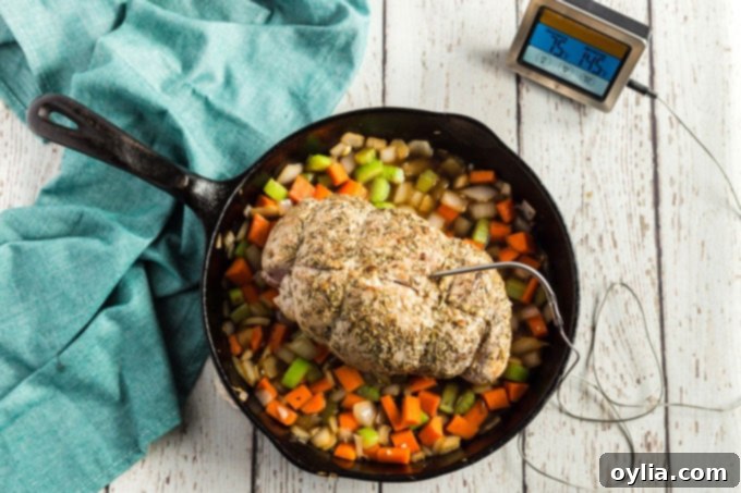 The Ultimate Sirloin Pork Roast Recipe 9 pork roast with a meat thermometer