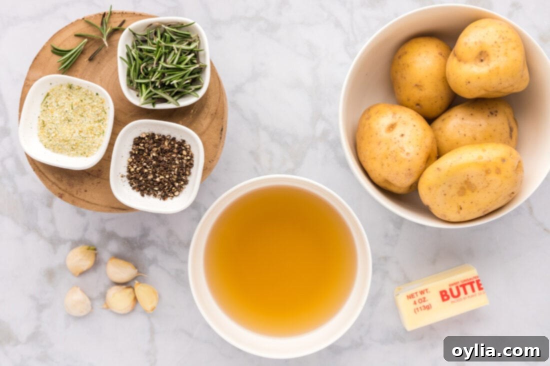 Ingredients for Melting Potatoes