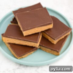 stack of peanut butter bars