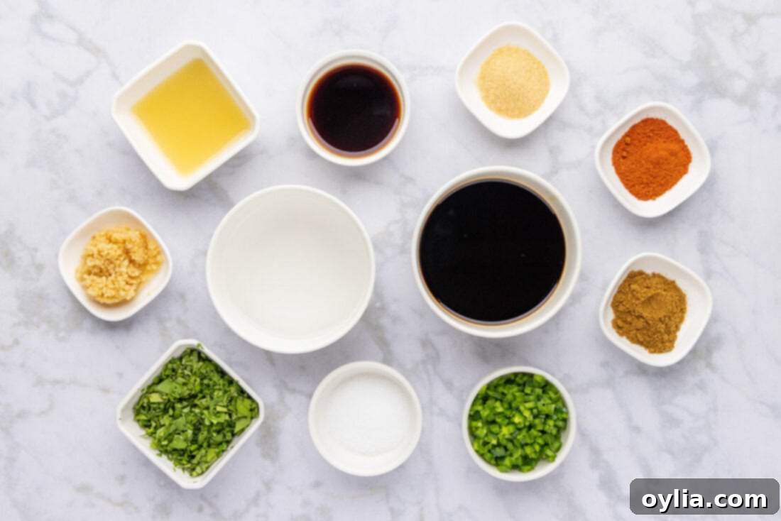 Ingredients for Fajita Marinade