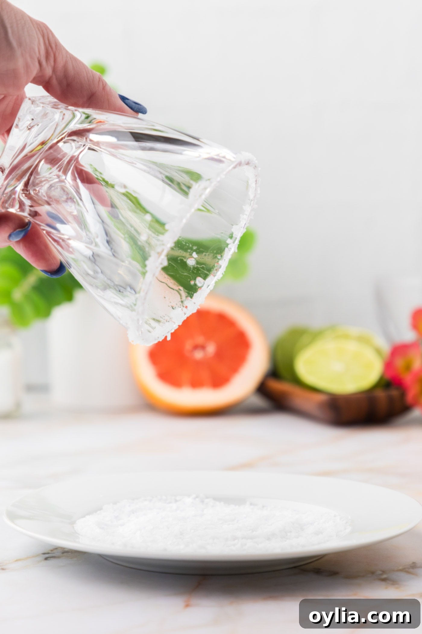 salted cocktail rim