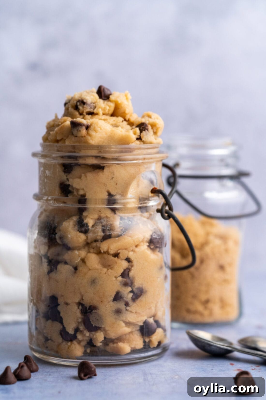 Edible Cookie Dough in a jar