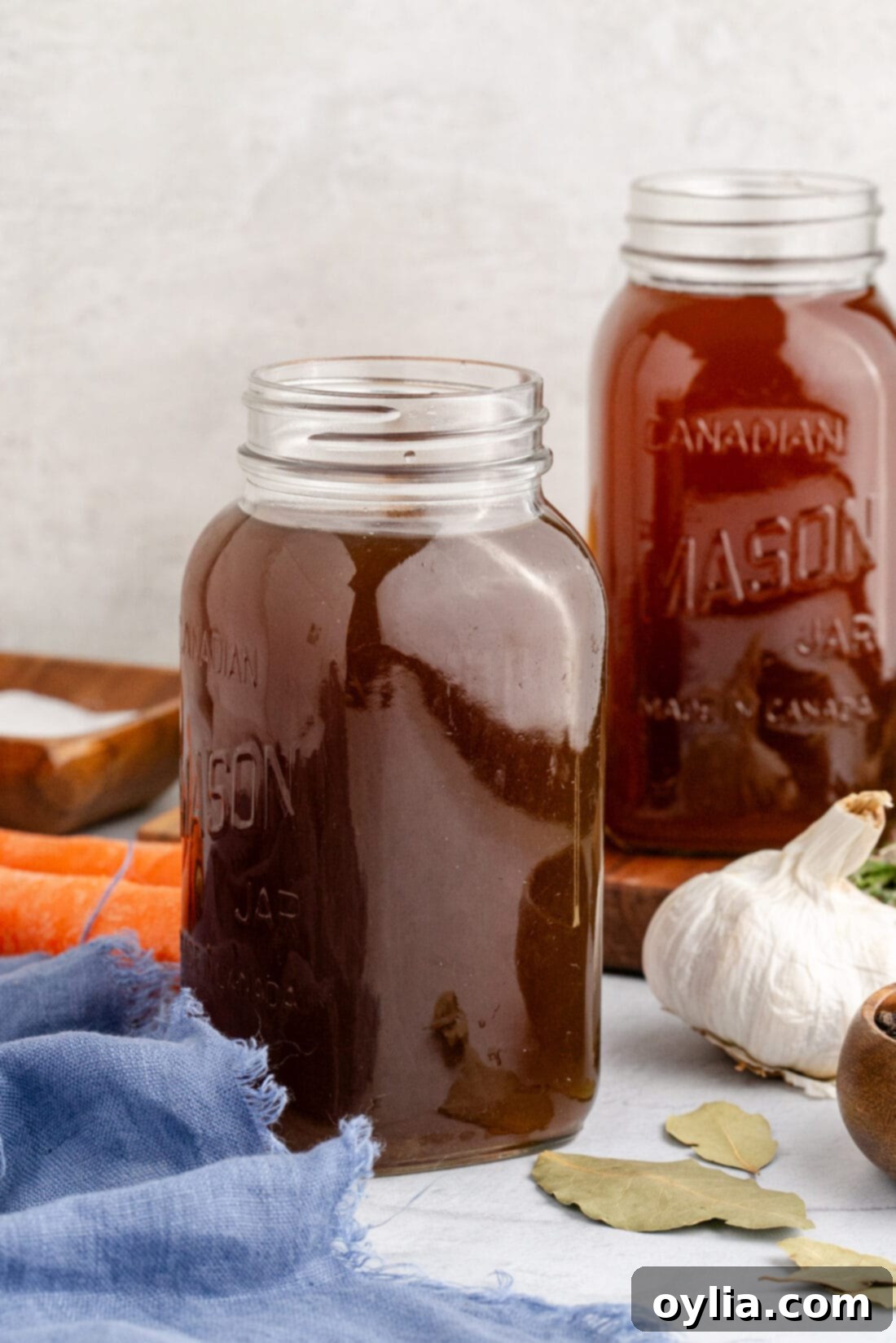 Two jars of Vegetable Broth