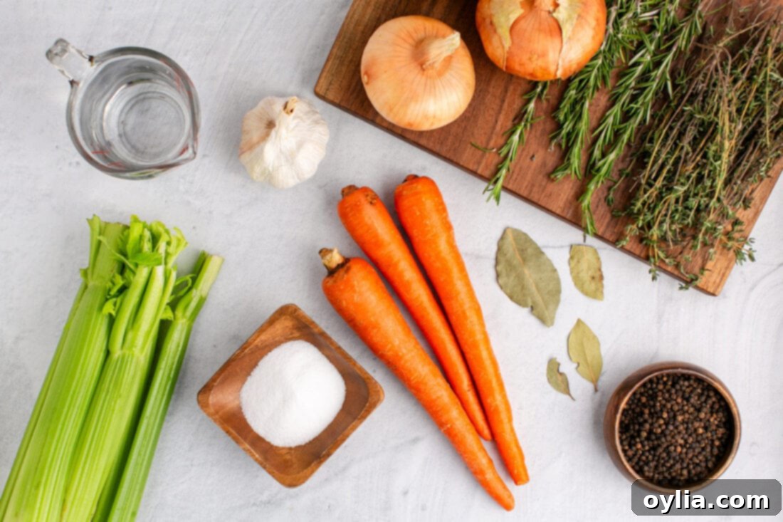 Ingredients for Vegetable Broth