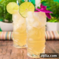 Two Jamaican Mules topped with a lime wheel and a flower, ready to be enjoyed.