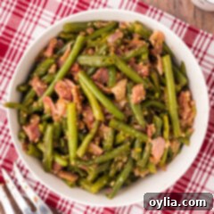 Southern Style Stewed Green Beans 14 Bowl of Southern Green Beans with bacon