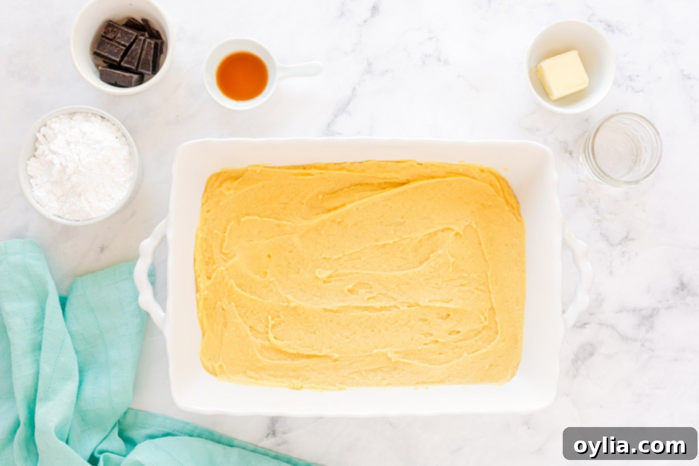 spread dough onto bottom of a 13x9 pan