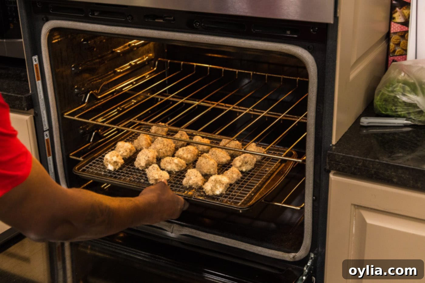 baking breaded cauliflower florets