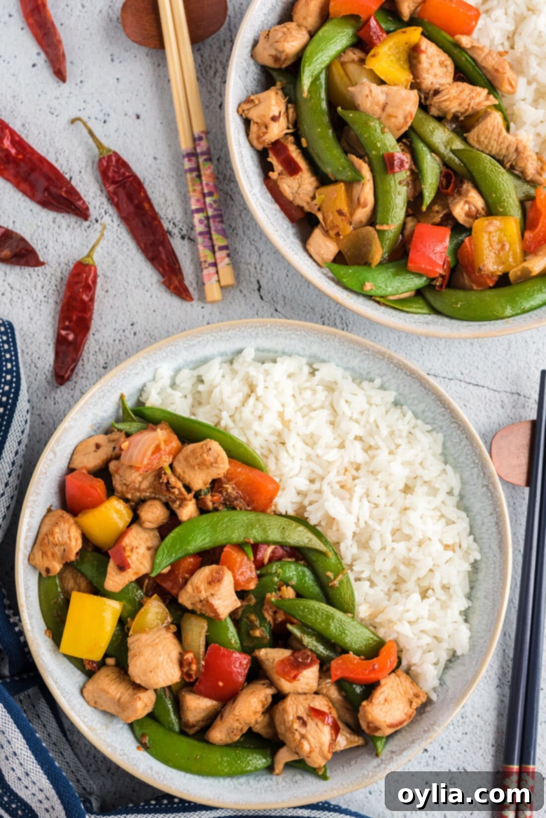 Kung Pao Chicken 12 Kung Pao Chicken on a plate