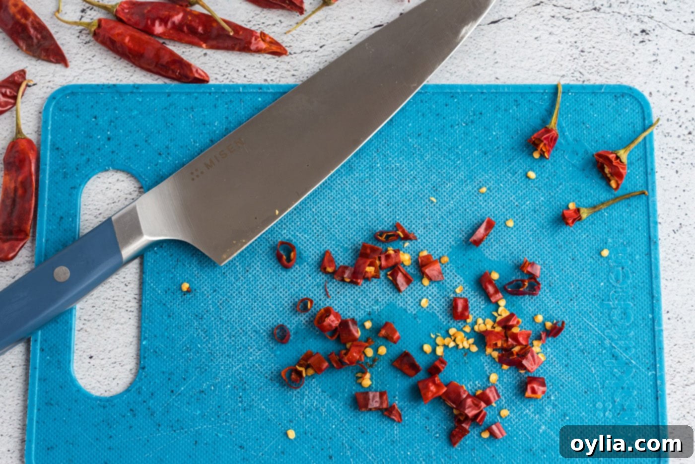 chopped red chile peppers