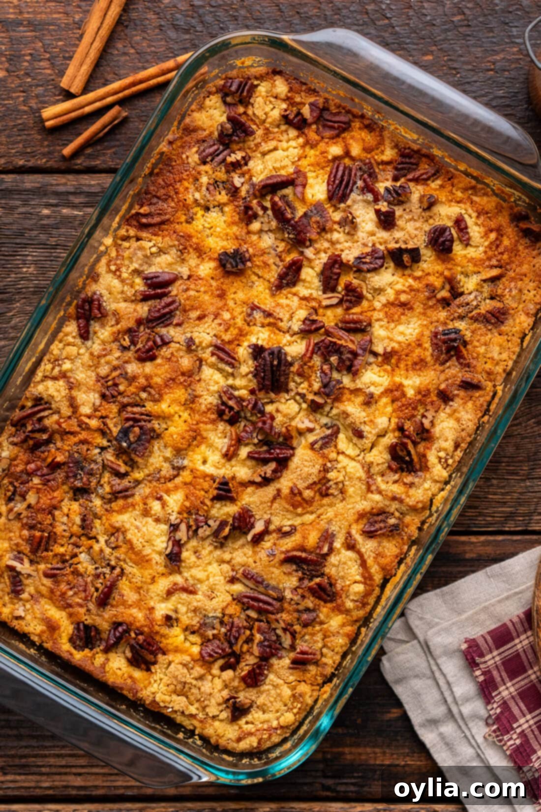 Pan of Pumpkin Dump Cake