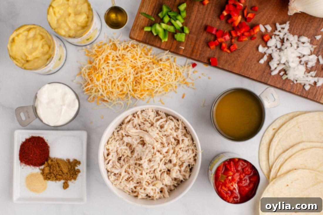 Ingredients for King Ranch Chicken Casserole