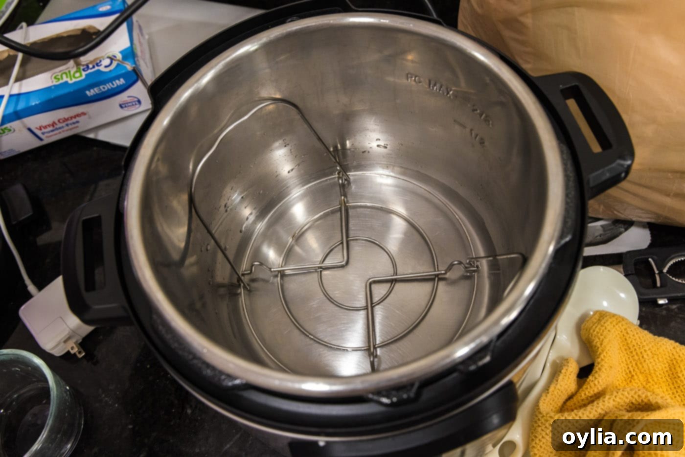 rack inside instant pot