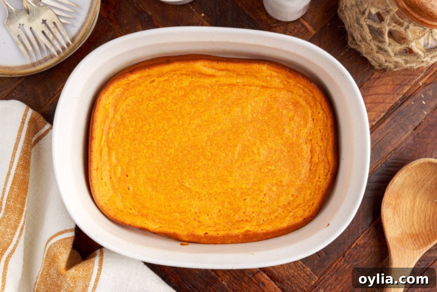 finished baked carrot souffle