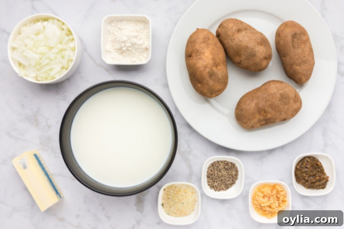 Ingredients for Scalloped Potatoes