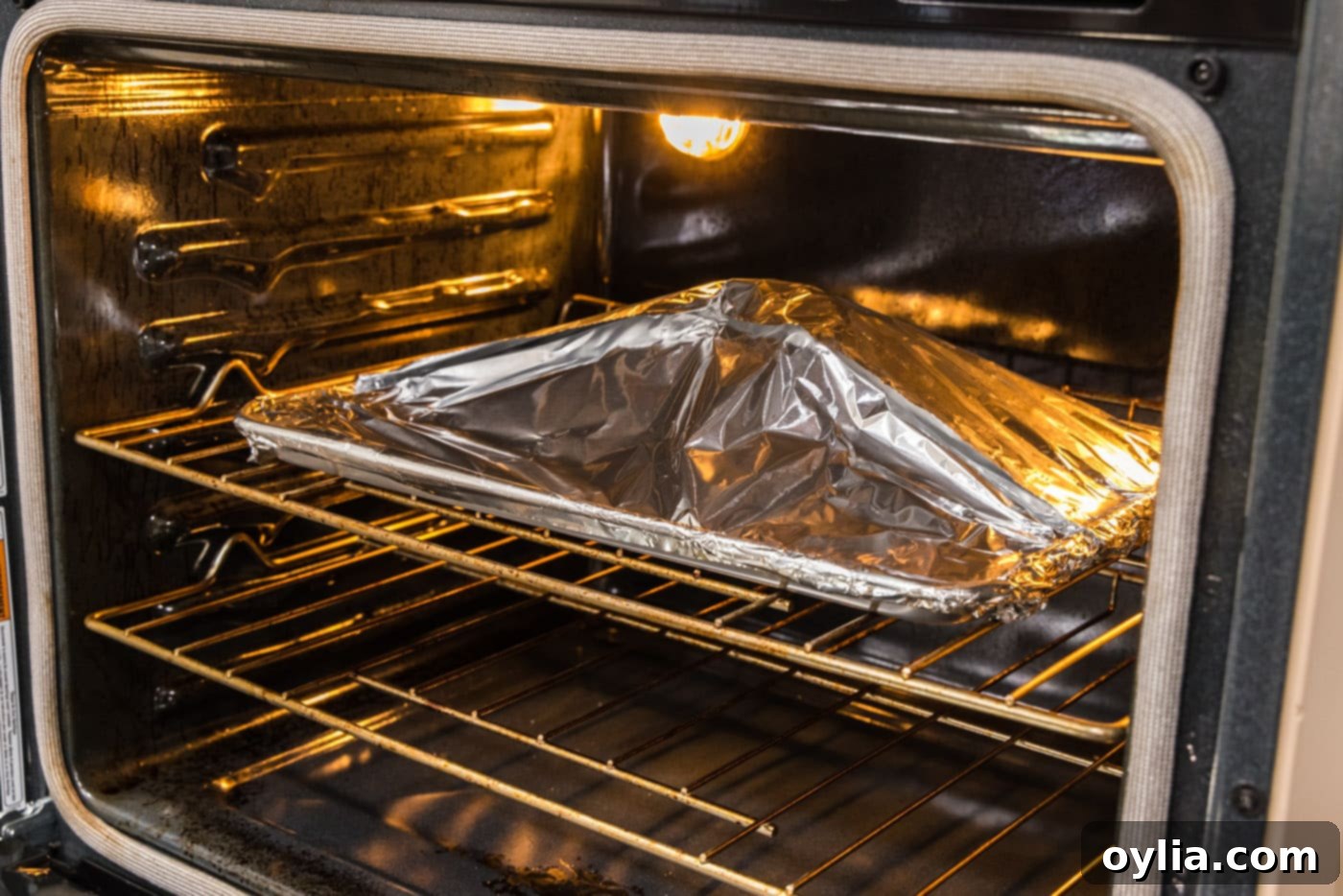roasting leg of lamb in oven with foil