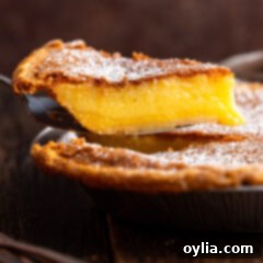 Slice of Chess Pie being lifted out of the pie