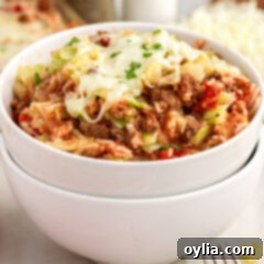 Bowl of Cabbage Roll Casserole