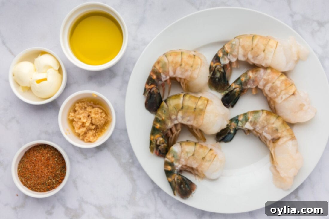 Ingredients for Colossal Shrimp