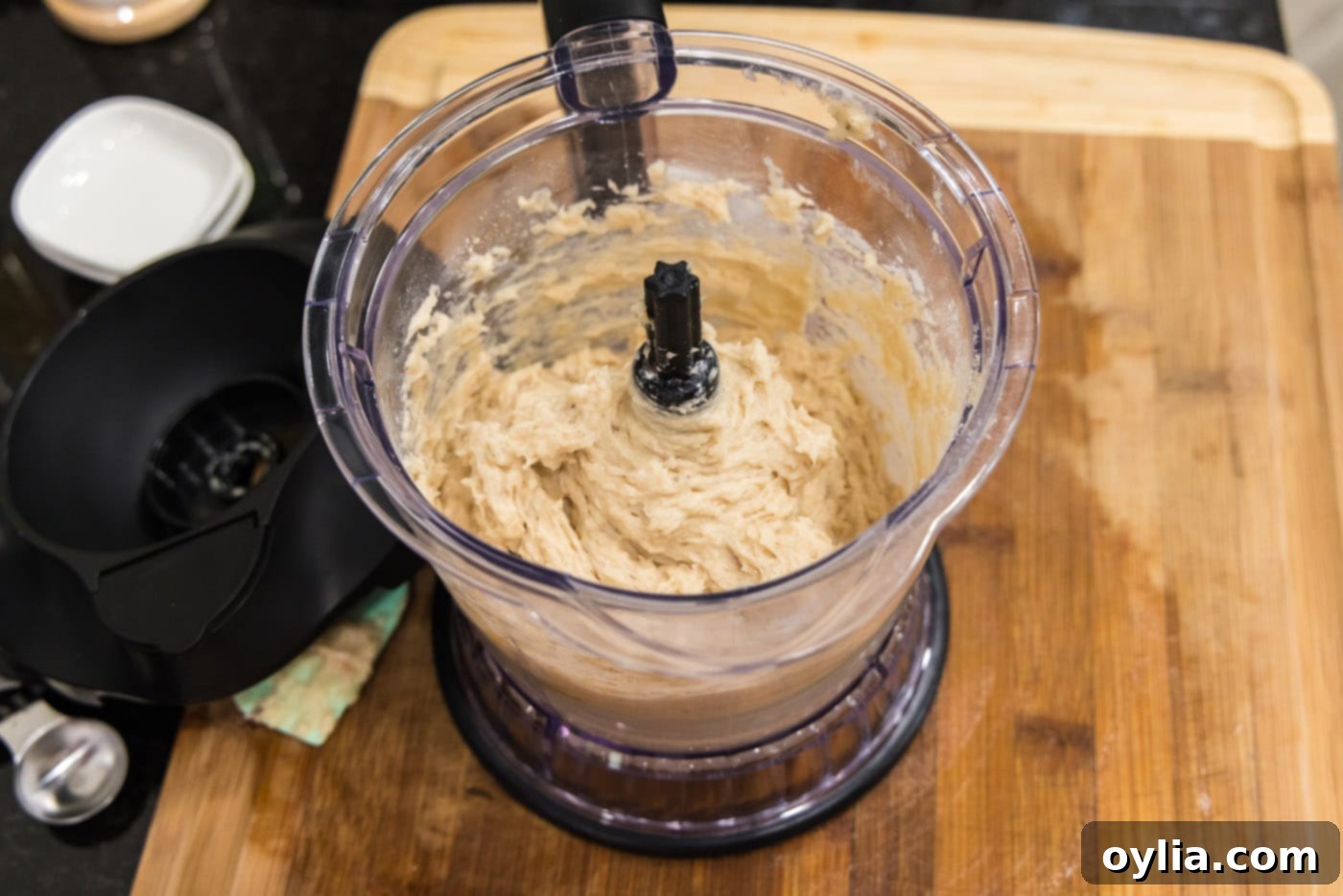 fish cake dough in food processor