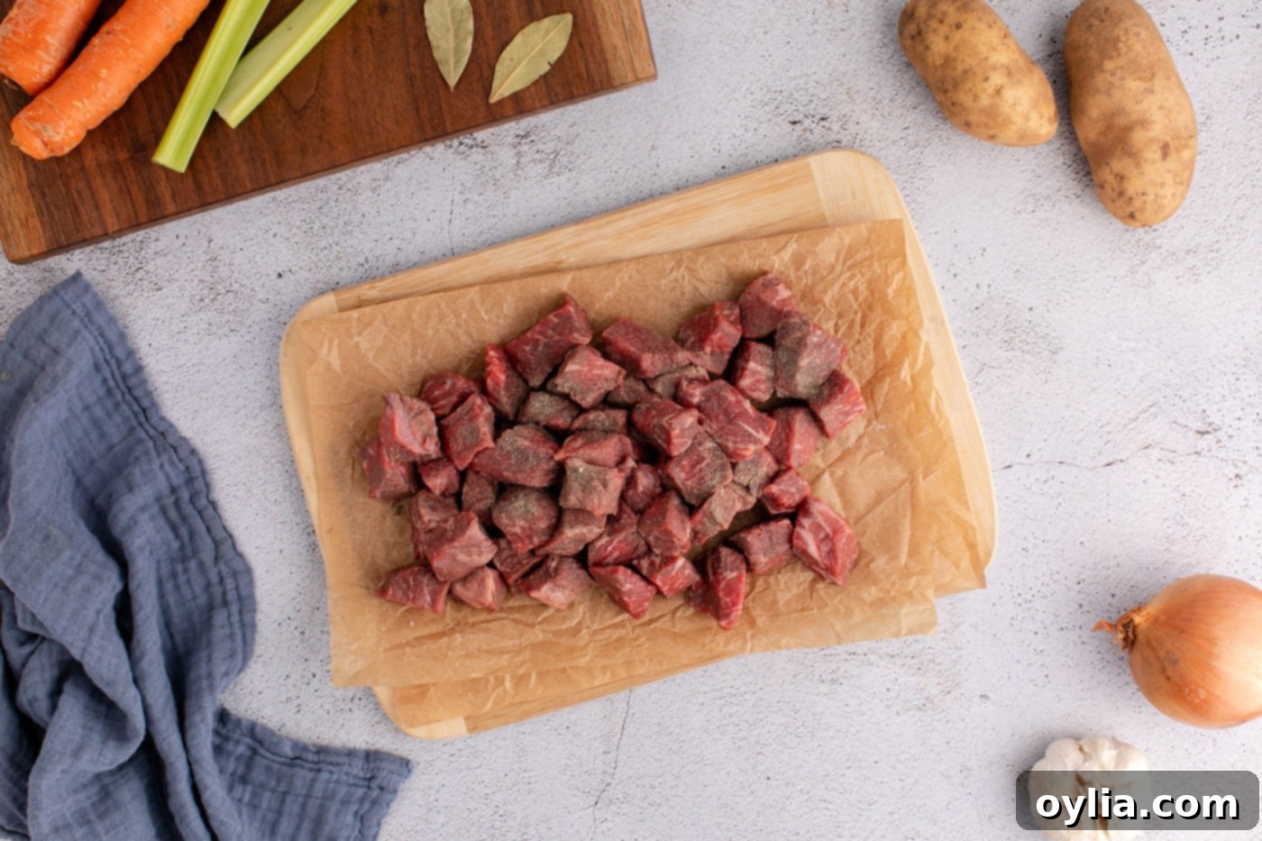 cubed stew meat