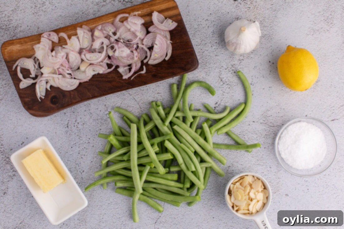 Almond-Kissed Green Beans 4 Ingredients for Green Beans Almondine