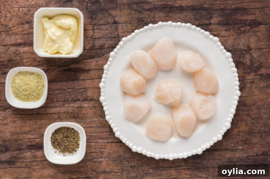 Golden Seared Scallops 4 Ingredients for Broiled Scallops