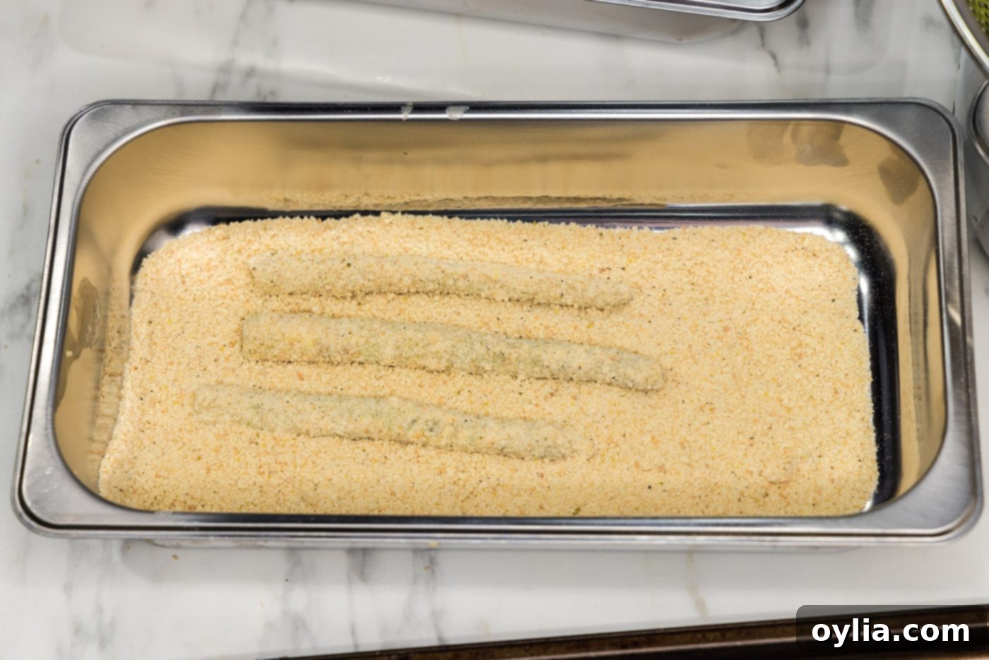 breadcrumb coated asparagus