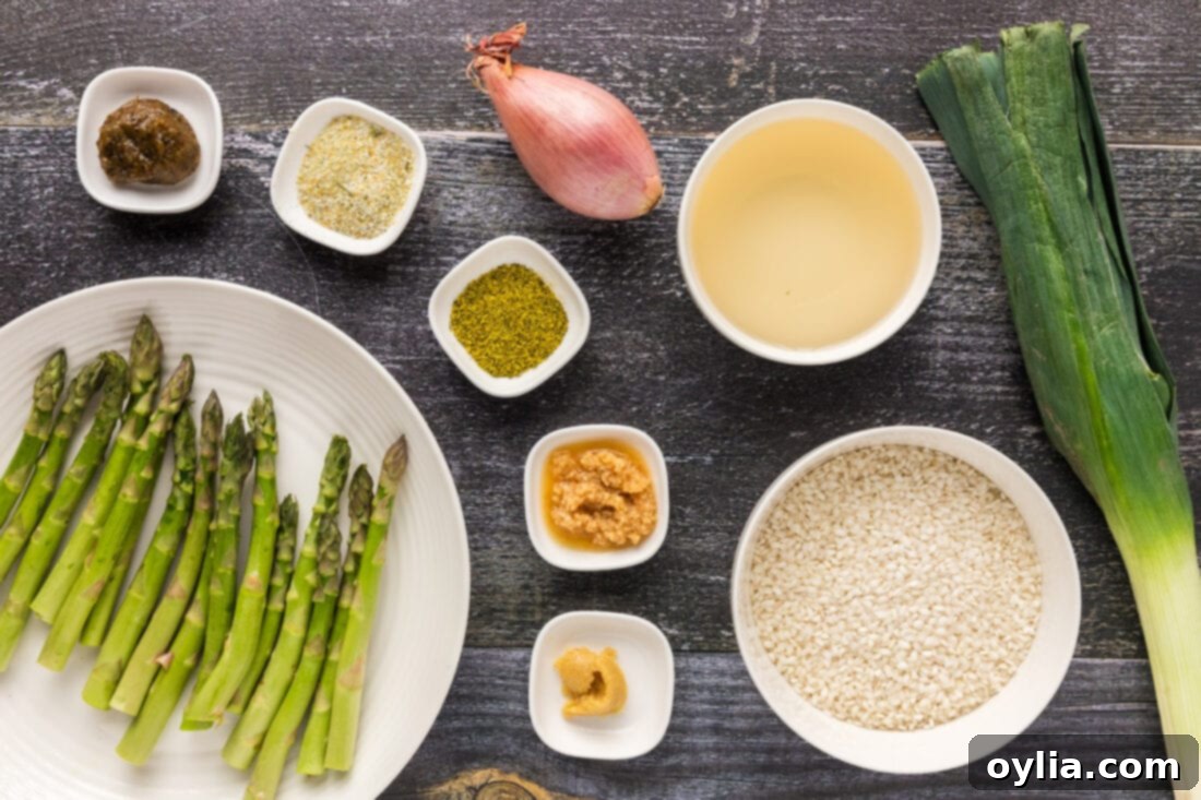 Ingredients for Asparagus Risotto