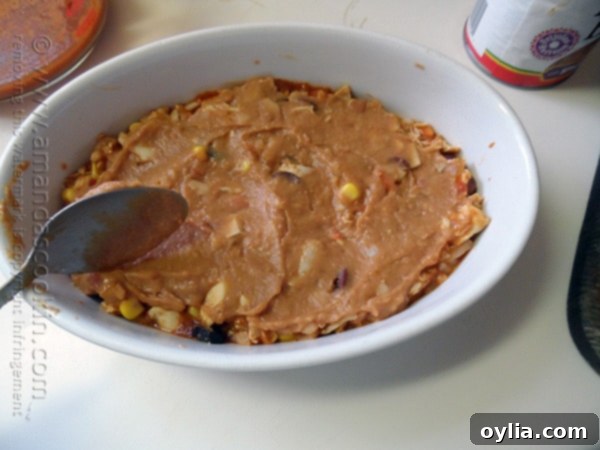 Chicken Tostada Casserole @amandaformaro Amanda's Cookin'